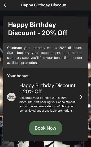 Details zum Geburtstagsbonus